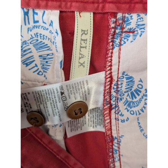 Men's Tommy Bahama Relax Casual Shorts Red Size 38 - Picture 6 of 10